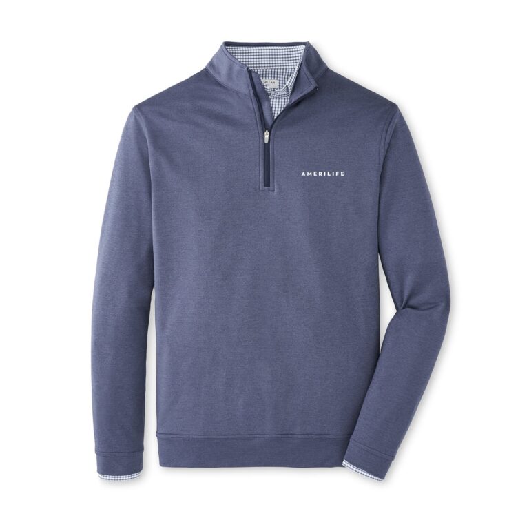 Peter Millar Men's Crown Sport Perth Perth Perfomance Melange 1/4 Zip